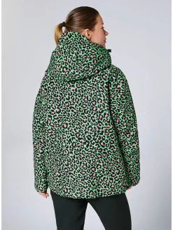 Ski-/ Snowboardjacke in Schwarz/ Grün/ Pink