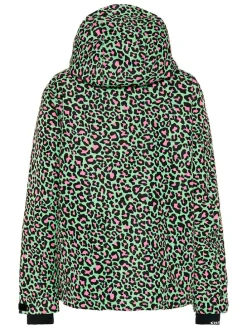 Ski-/ Snowboardjacke in Schwarz/ Grün/ Pink