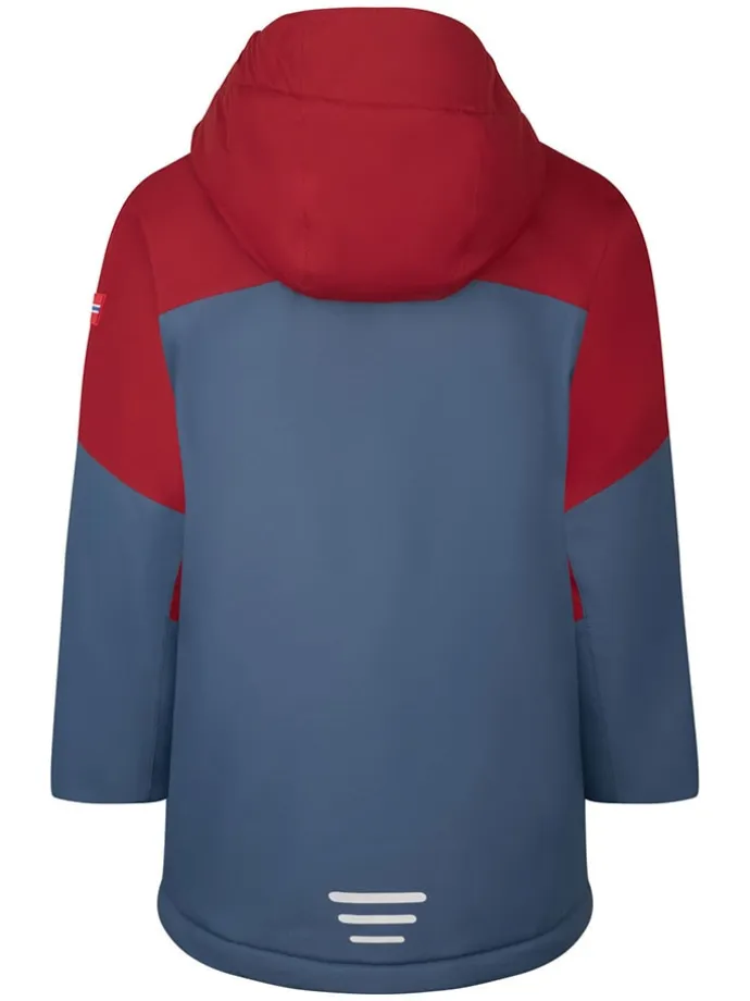Ski-/ Snowboardjacke "Kongsberg" in Braunrot/ Blau