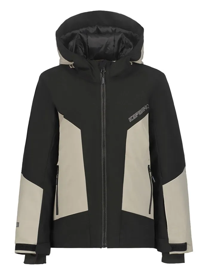 Ski-/ Snowboardjacke "Langdon" in Schwarz/ Beige