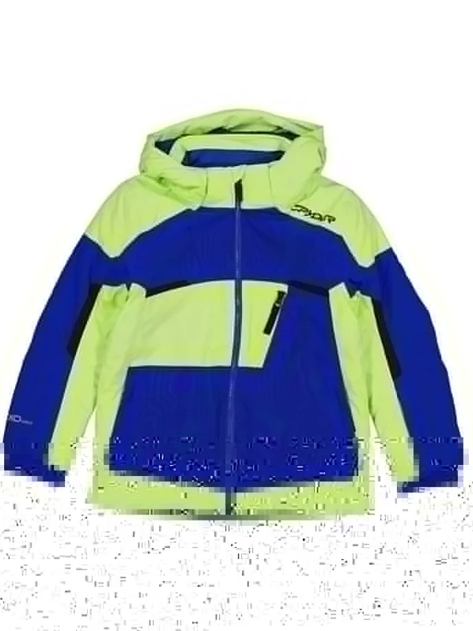 Ski-/ Snowboardjacke "Leader" in Grün/ Blau