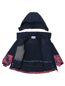 Ski-/ Snowboardjacke "Lotus" in Dunkelblau/ Pink