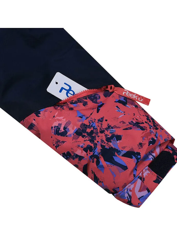 Ski-/ Snowboardjacke "Lotus" in Dunkelblau/ Pink