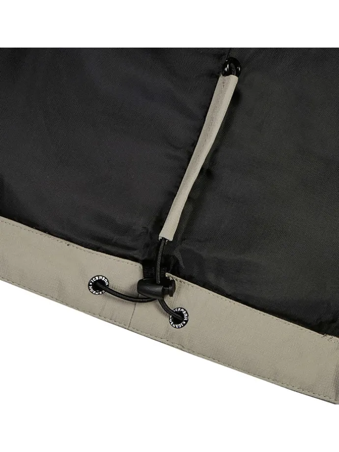 Ski-/ Snowboardjacke "Louin" in Taupe/ Schwarz