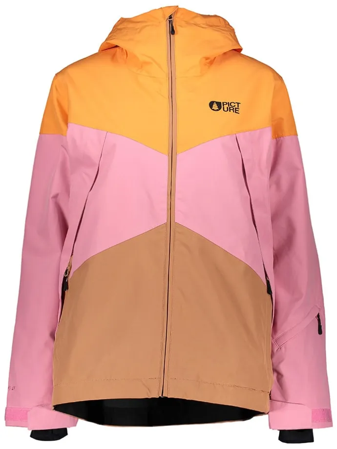 Ski-/ Snowboardjacke "Seakrest" in Orange/ Rosa/ Hellbraun