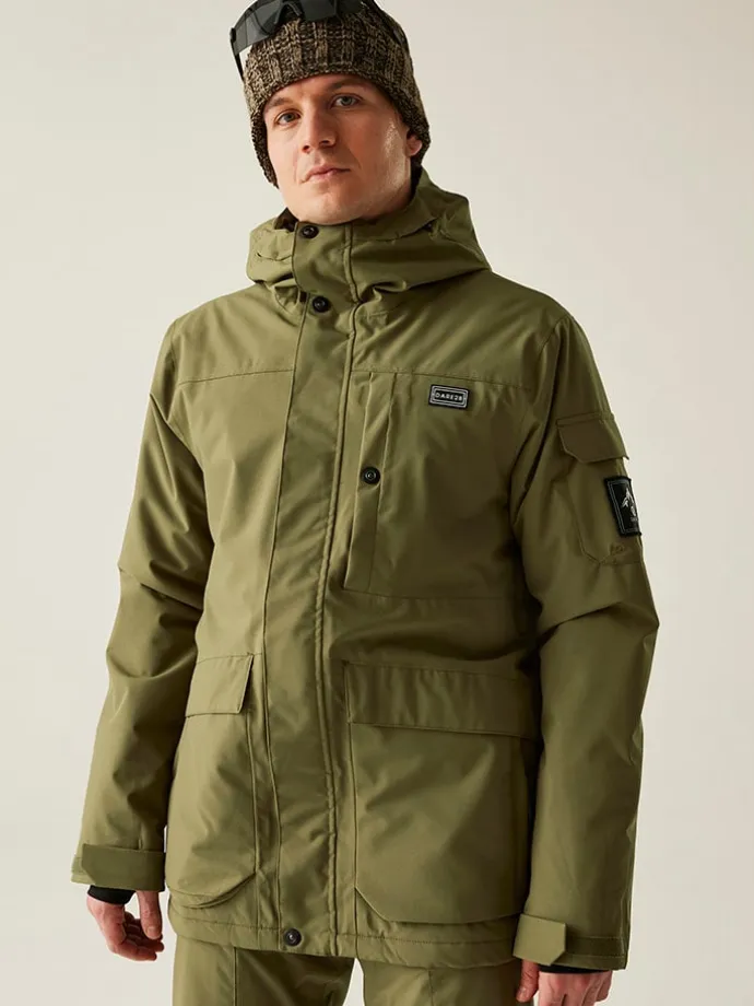 Ski-/ Snowboardjacke "Twin Tip" in Oliv