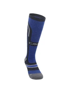 Ski-/ Snowboardsocken in Blau/ Schwarz/ Grau