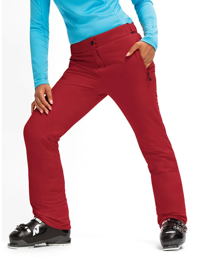 Skihose - Regular fit - "Vroni slim 2.0" in Rot