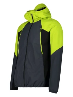Skijacke in Grau/ Limette/ Schwarz