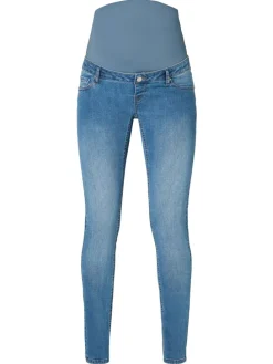 Skinny Umstandsjeans Avi in Mid Blue Denim
