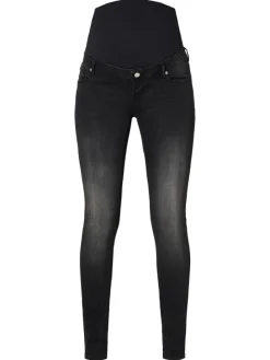 Skinny Umstandsjeans Avi in Black Denim
