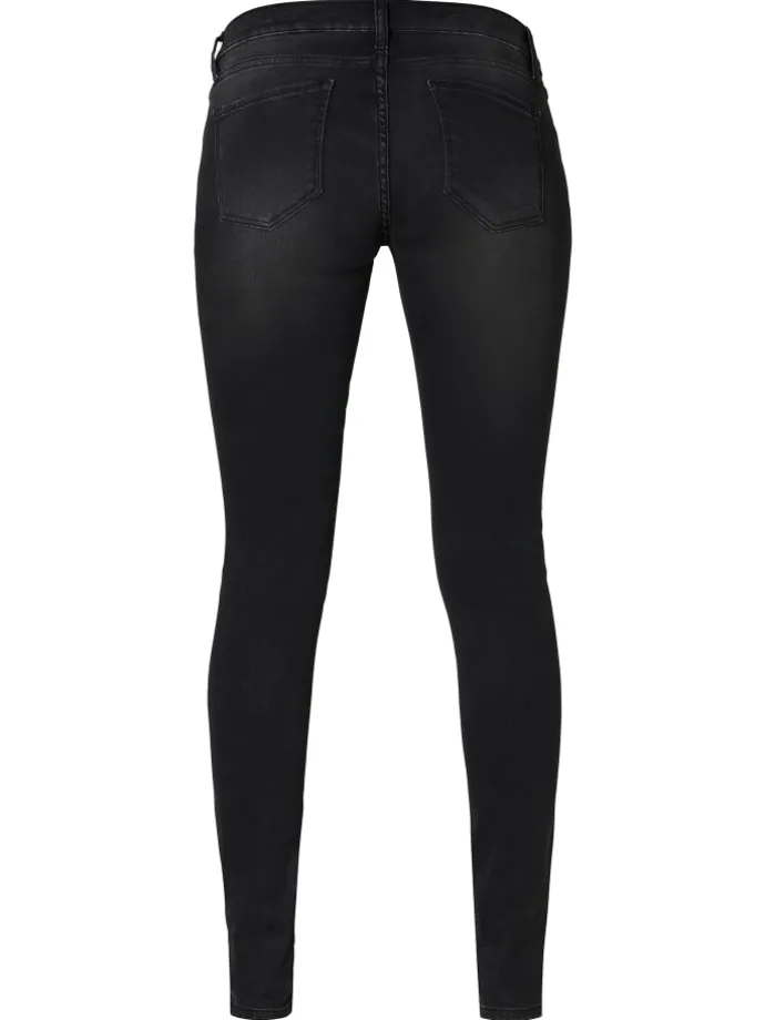 Skinny Umstandsjeans Avi in Black Denim