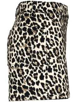 Skort in Beige/ Schwarz