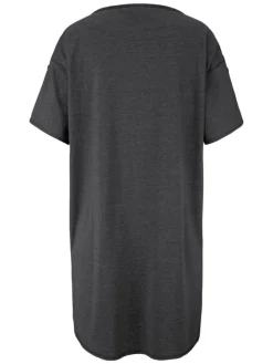 Sleepshirt in anthrazit-meliert