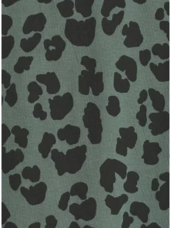 Sleepshirt in ecru-schwarz-gemustert