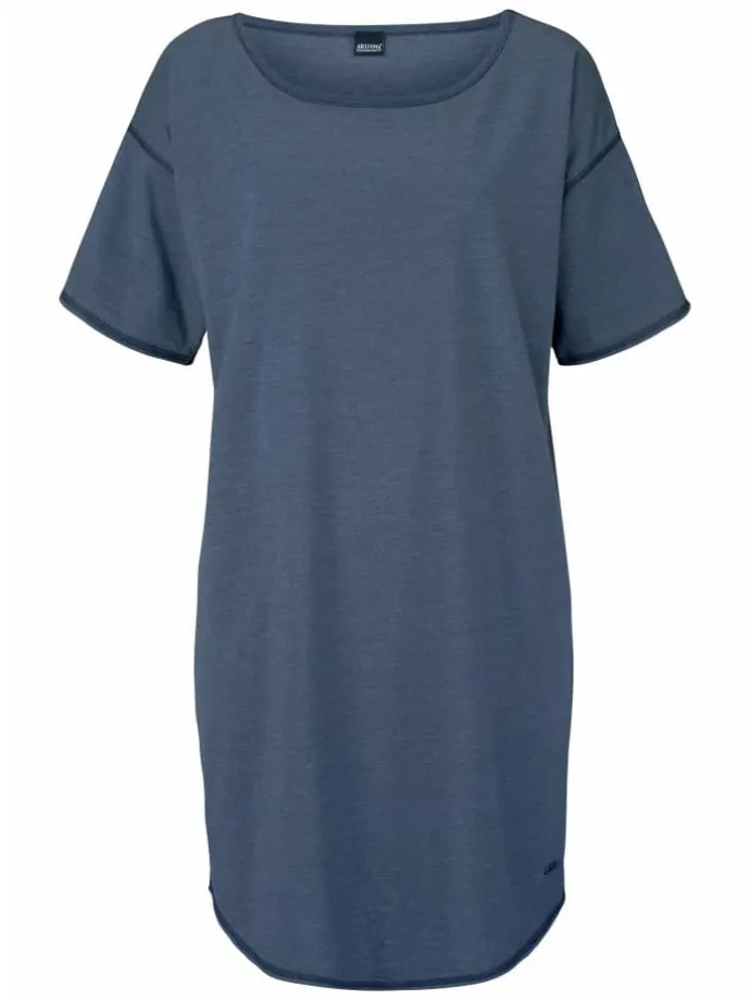 Sleepshirt in jeans-meliert