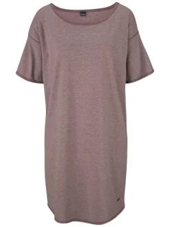 Sleepshirt in mauve-meliert