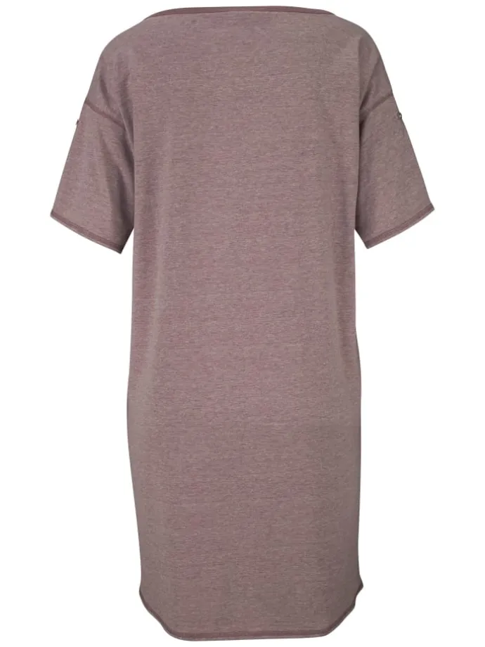 Sleepshirt in mauve-meliert