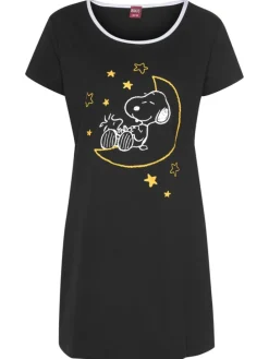 Sleepshirt in schwarz-rot-gelb-weiß