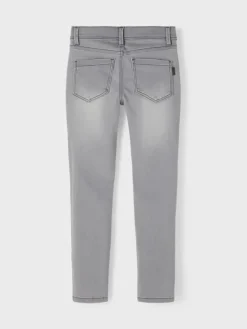 Slim Fit Denim Jeans NKMSILAS in Hellgrau