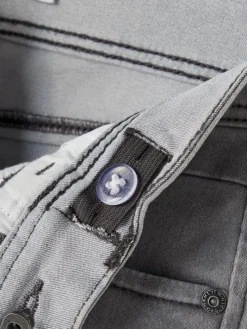 Slim Fit Denim Jeans NKMSILAS in Hellgrau