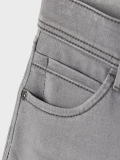 Slim Fit Denim Jeans NKMSILAS in Hellgrau
