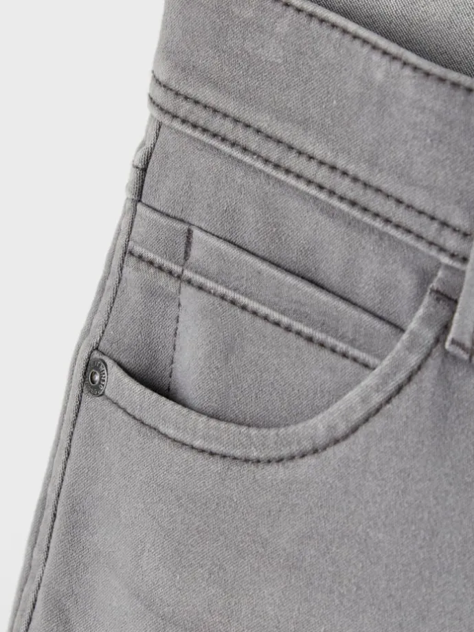 Slim Fit Denim Jeans NKMSILAS in Hellgrau