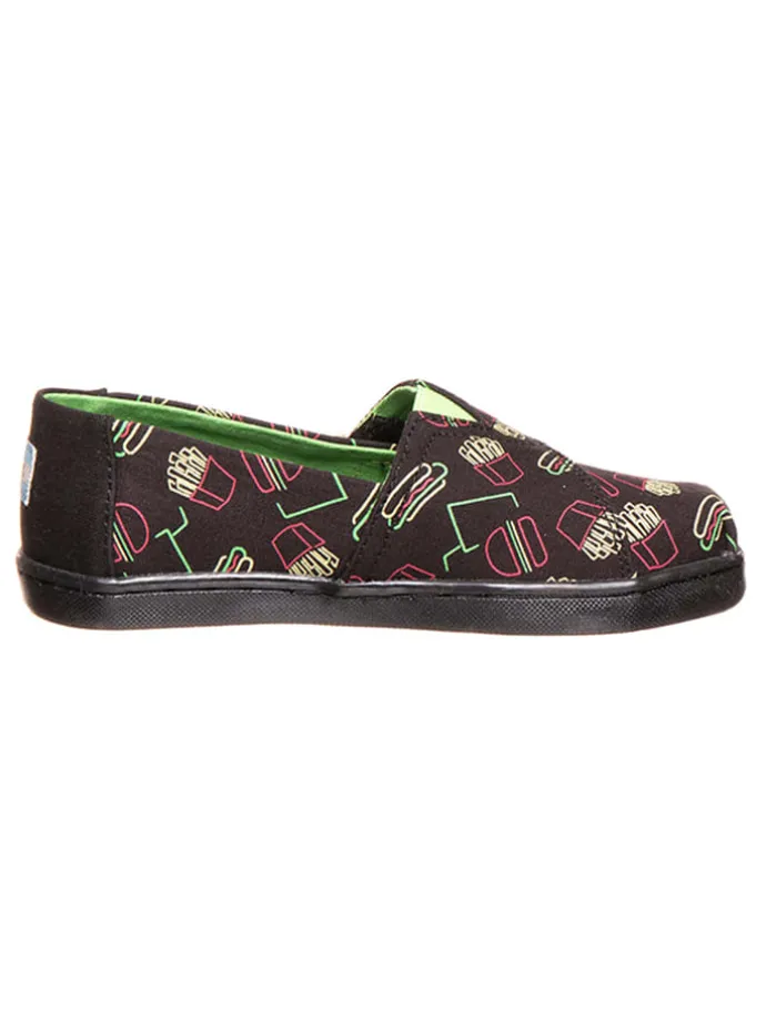 Slipper "Classic" in Schwarz/ Pink/ Grün