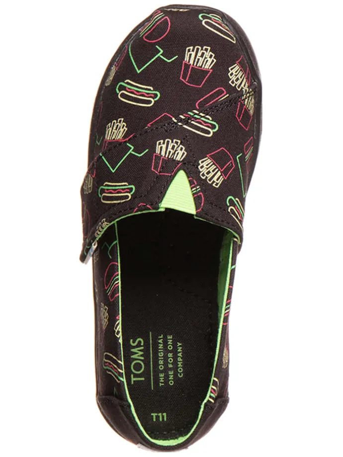 Slipper "Classic" in Schwarz/ Pink/ Grün
