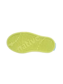 Slipper in Grün/ Weiß