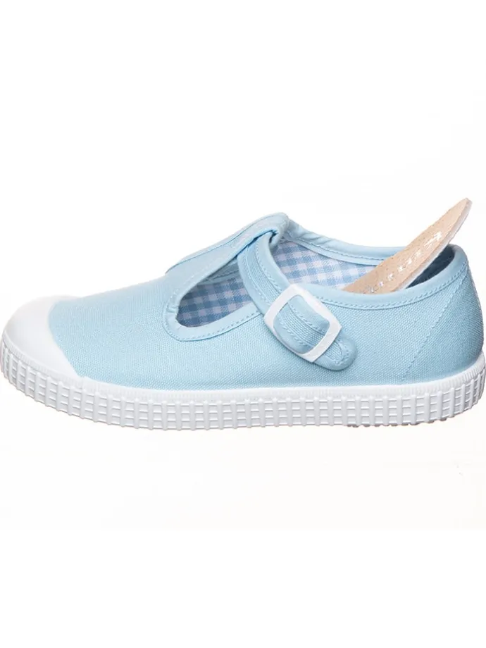 Slipper in Hellblau