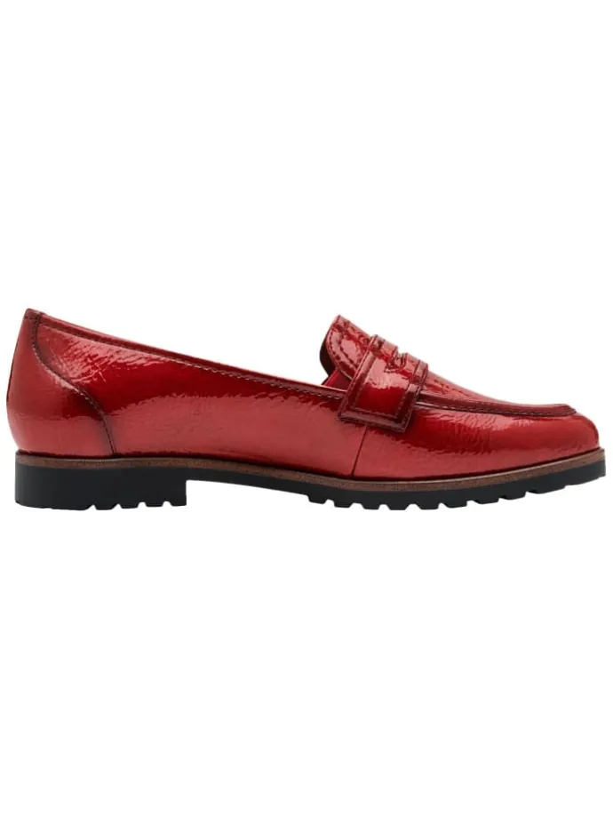 Slipper in RED PATEN