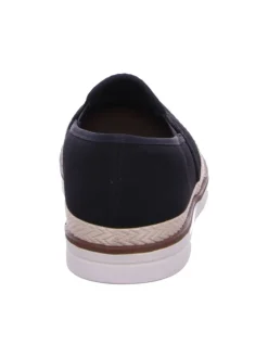 Slipper in schwarz/schwarz/nuss