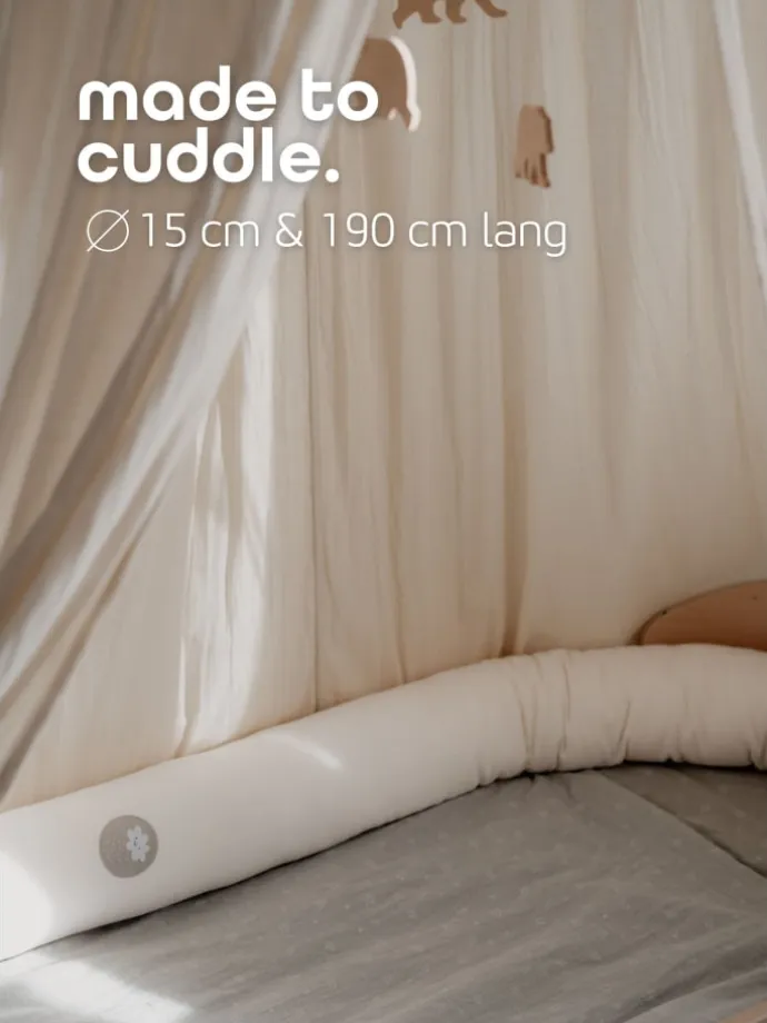 Sämann Nestchenschlange Cozy "Little Cloud, Sand" 190 cm Bettschlange