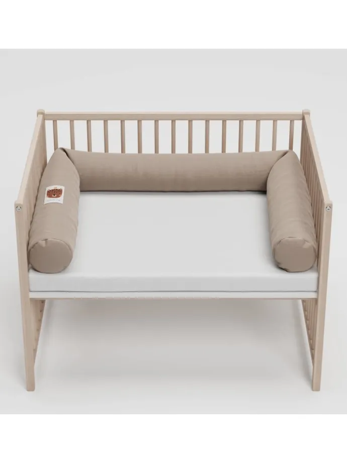 Sämann Nestchenschlange Cozy "Cute Tiger Simply Taupe" 190 cm Bettschlange