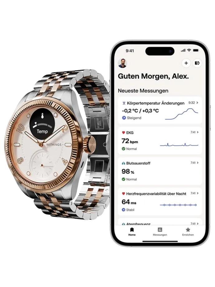 Smartwatch "Brilliant" in Gold/ Silber