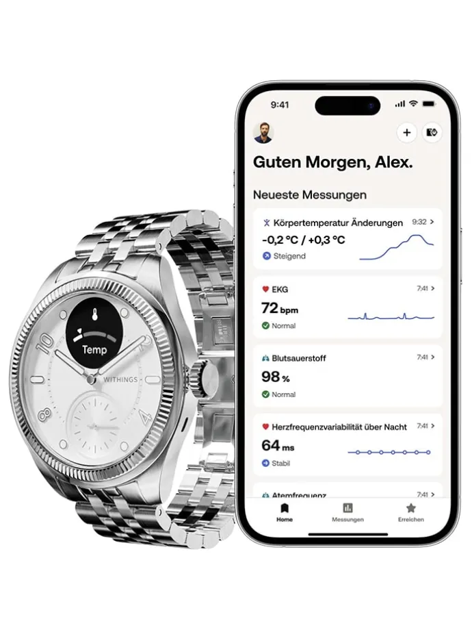 Smartwatch "Brilliant" in Silber