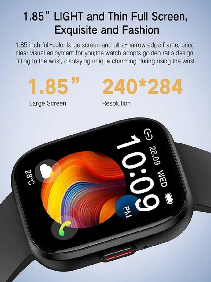Smartwatch in Schwarz