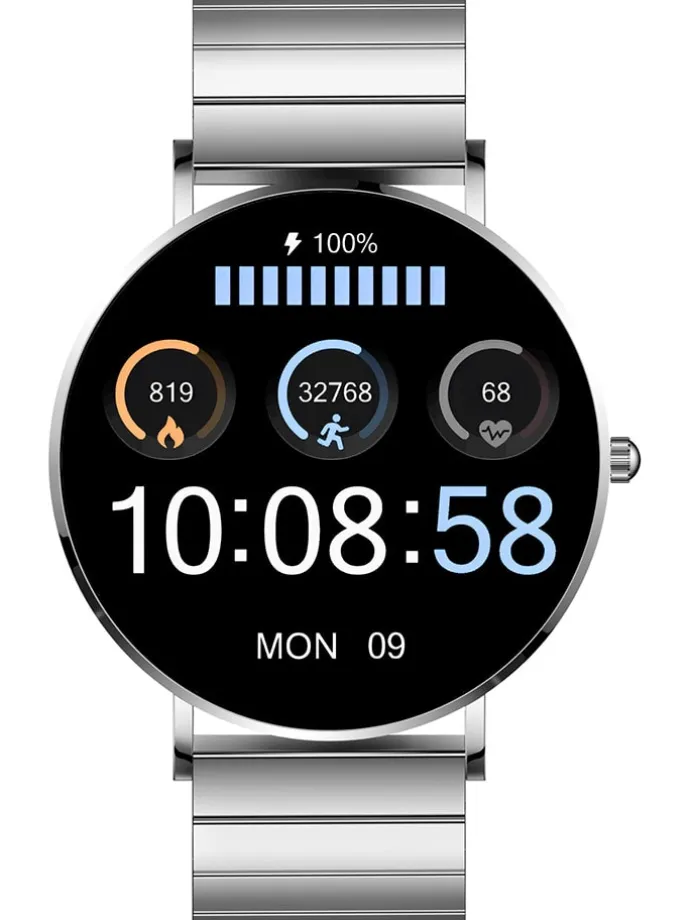 Smartwatch "Siona 2 - Minimal Silver" in Silber