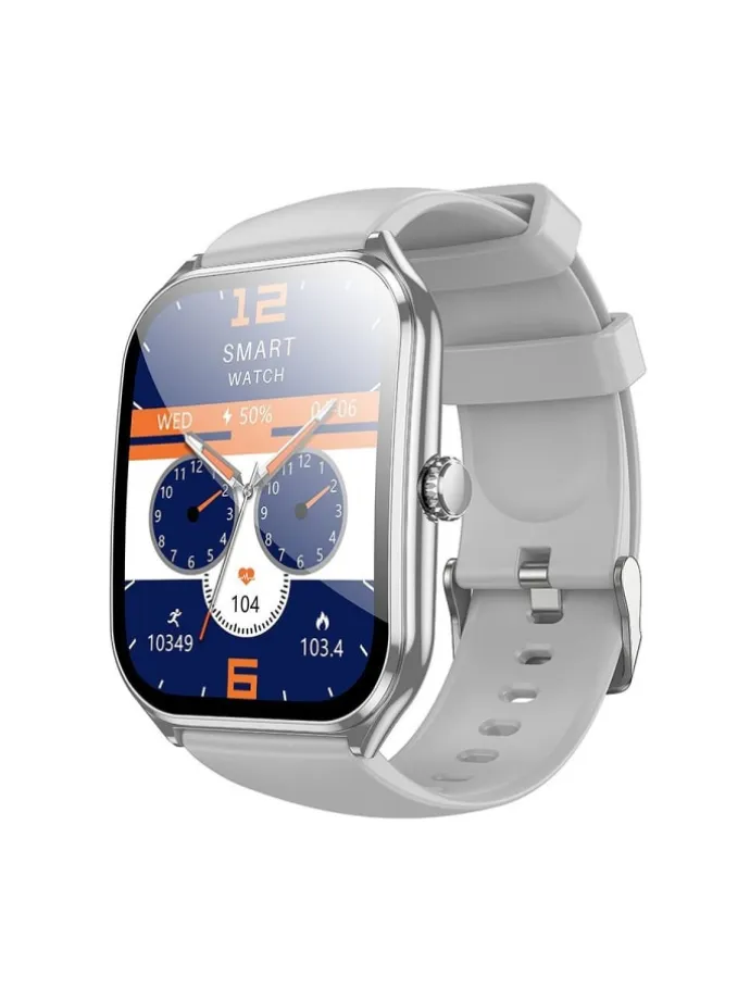 Smartwatch Y28 AMOLED Bluetooth Anrufuhr Silber