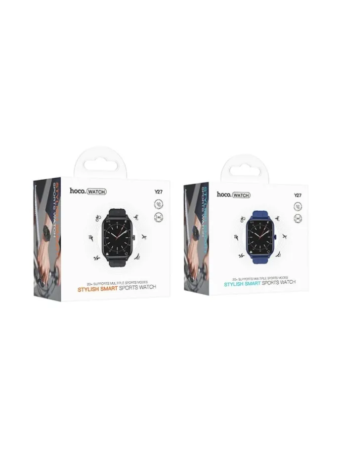Smartwatch Y27 Bluetooth Uhr mit Anrufen Schwarz