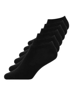 Sneaker Socken aus Bio-Baumwolle 6 Paar in Schwarz