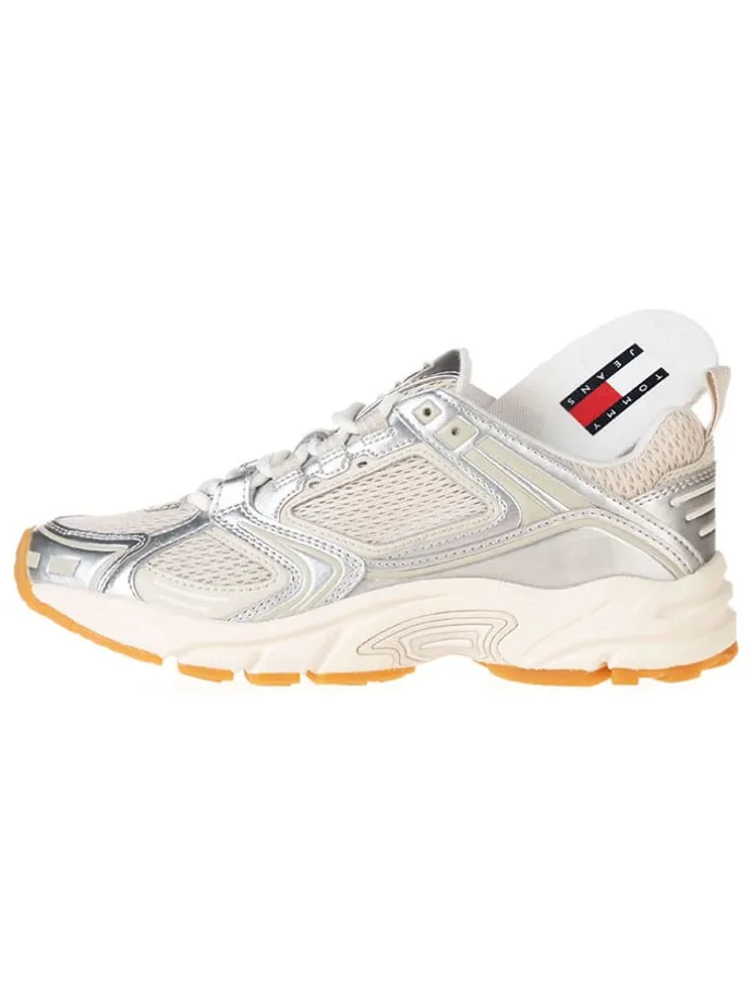 Sneakers "ARCHIVE'97" in Silber/ Creme