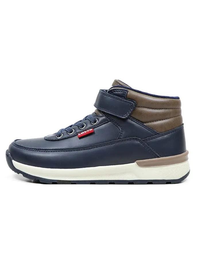 Sneakers "Ascot" in Dunkelblau/ Braun