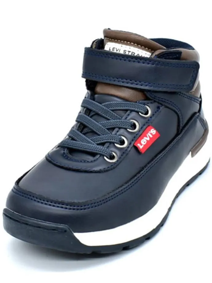 Sneakers "Ascot" in Dunkelblau/ Braun