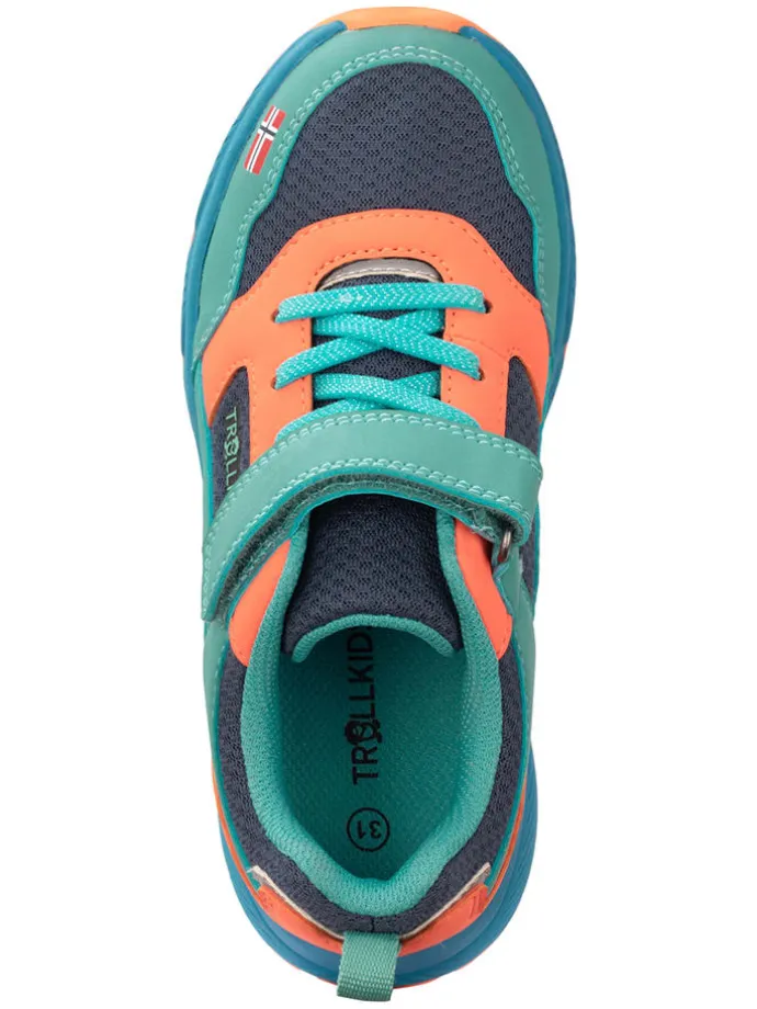 Sneakers "Haugesund" in Grün/ Orange
