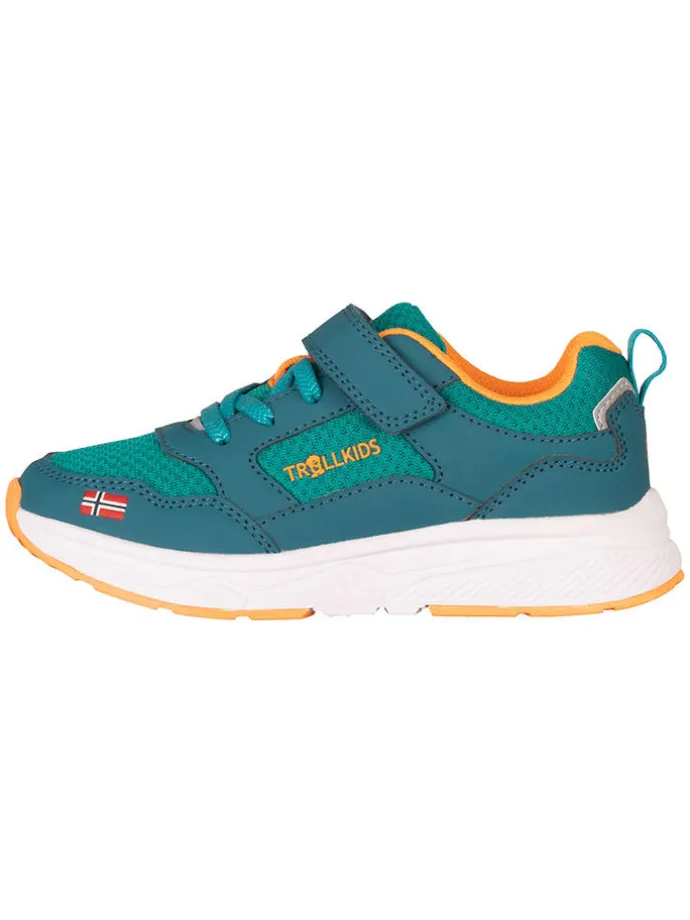 Sneakers "Haugesund" in Grün/ Orange