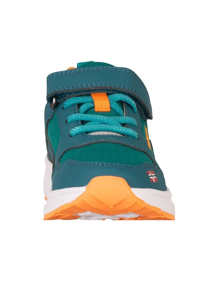 Sneakers "Haugesund" in Grün/ Orange