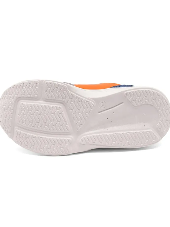 Sneakers in Grau/ Blau/ Orange
