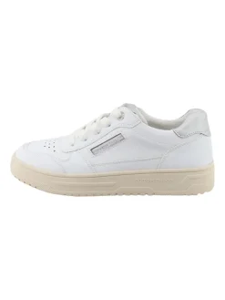 Sneakers in Weiß/ Beige